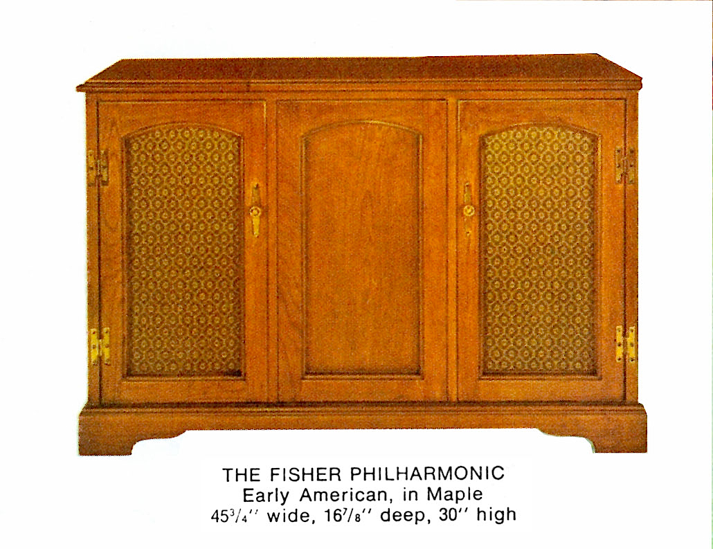 1966 Fisher P-291-EA Philharmonic Early American Console